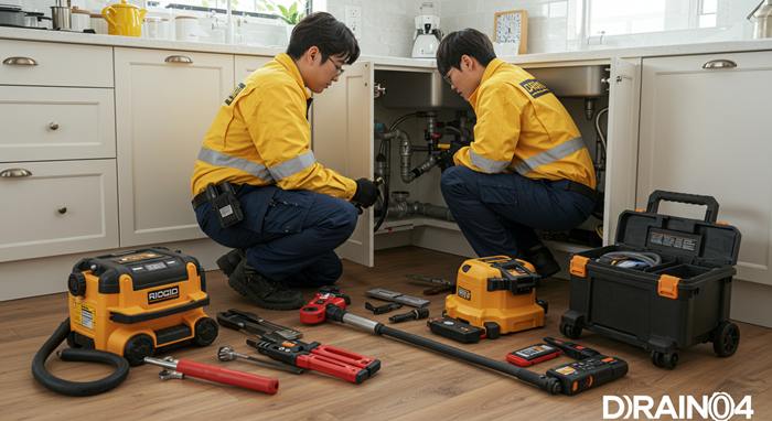 시흥시 하수구 뚫음 고압세척 전문가 방문