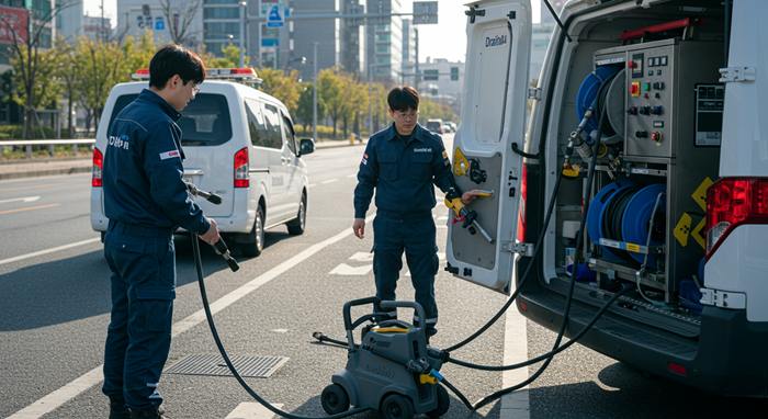 시흥시 하수구 뚫음 고압세척 전문가 방문