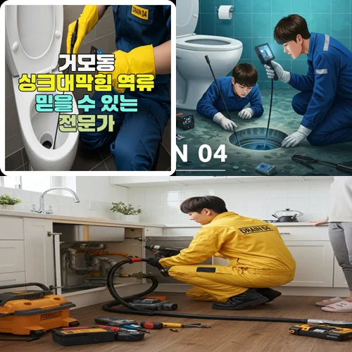 거모동 싱크대막힘 역류 믿을 수 있는 전문가