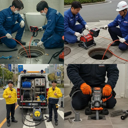 장현동 싱크대막힘 역류 하수구 해결사가 왔어요