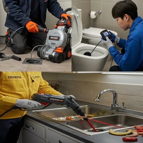 장현동 싱크대막힘 역류 하수구 해결사가 왔어요