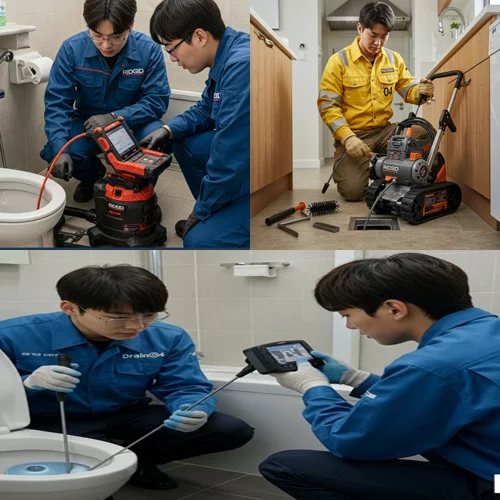 장현동 싱크대막힘 역류 하수구 해결사가 왔어요