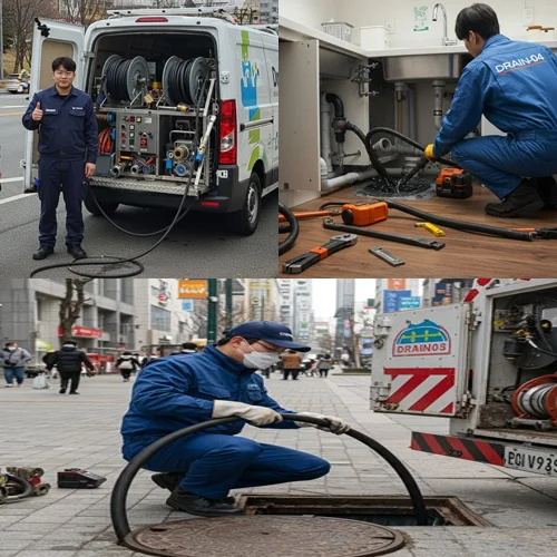 은행동 하수구 뚫음 하수도 전문가가 바로 출동