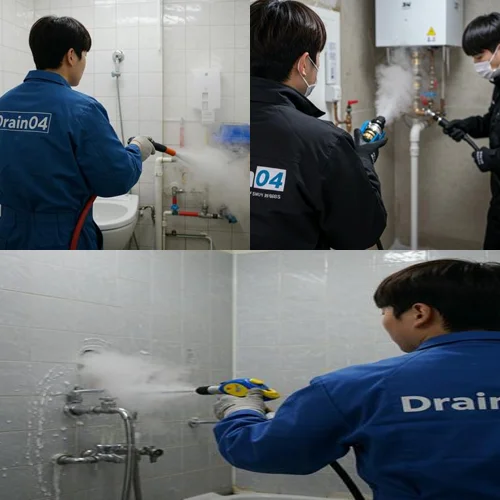 시흥 하수구 해빙 얼었을때 녹여서 하수구 뻥 뚫어