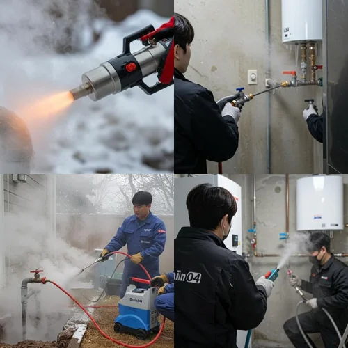 목감동 해빙 하수도 배관 업체 꽁꽁 언 하수도도 뚫어