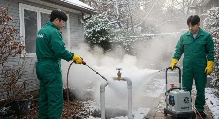 미산동 수도관 동파 하수구 녹여서 시원한 통수 약속