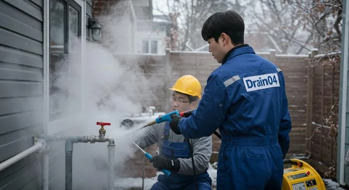 미산동 수도관 동파 하수구 녹여서 시원한 통수 약속