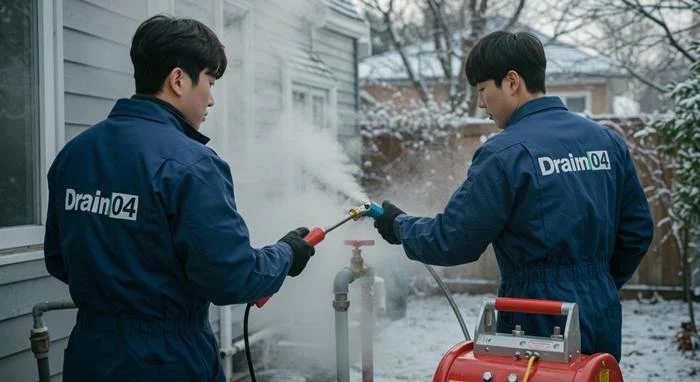 안현동 언 수도 녹임 해빙 업체 하수구 해빙 신속하게 처리