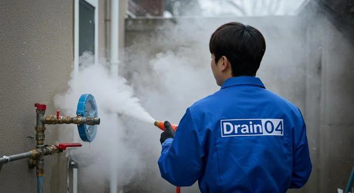 신천동 수도관 동파 하수구 녹여서 깔끔하게 복구