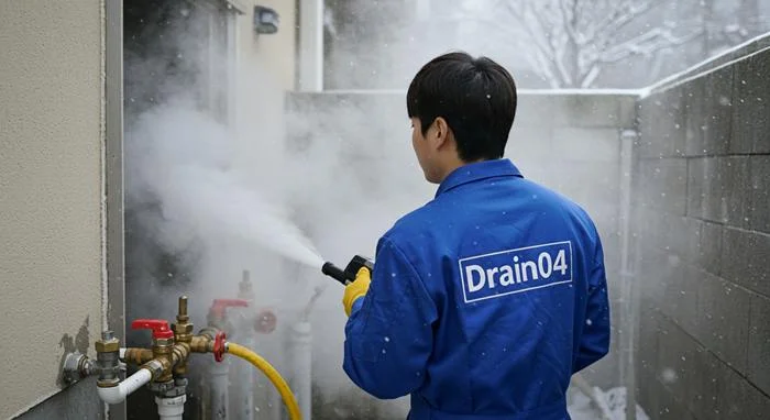 신천동 수도관 동파 하수구 녹여서 깔끔하게 복구