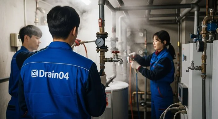 장현동 해빙 하수도 배관 업체 꽁꽁 언 배관 시원하게 녹여