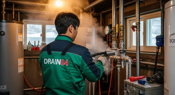 장현동 해빙 하수도 배관 업체 꽁꽁 언 배관 시원하게 녹여