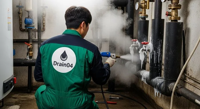 장현동 해빙 하수도 배관 업체 꽁꽁 언 배관 시원하게 녹여