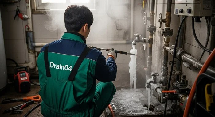 죽율동 언 수도 녹임 해빙 업체 하수구 해빙 믿고 맡기세요