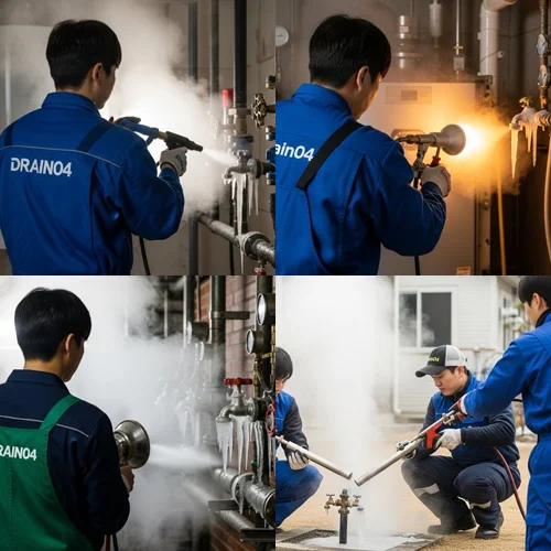 산현동 수도관 동파 하수구 꽁꽁 언 배관 전문 해빙