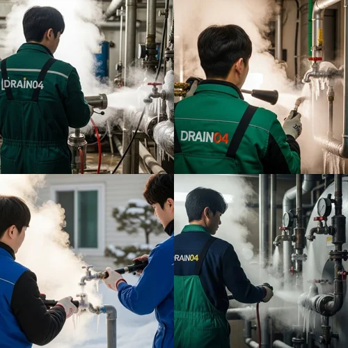 산현동 수도관 동파 하수구 꽁꽁 언 배관 전문 해빙