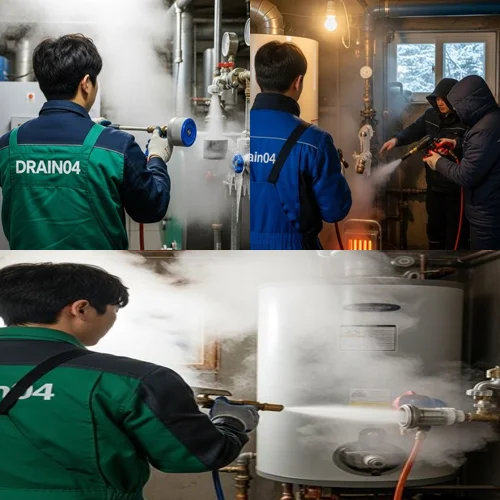 군자동 언 수도 녹임 해빙 업체 하수구 얼었을 때 긴급 출동