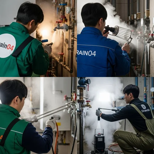 장현동 수도 동파 녹임 해빙 해빙 작업 안전하게 진행