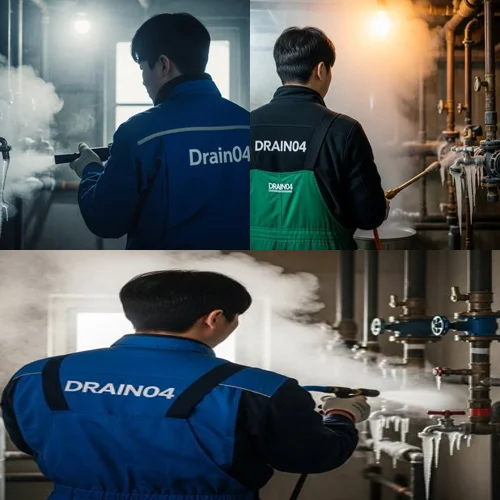 장현동 수도 동파 녹임 해빙 해빙 작업 안전하게 진행