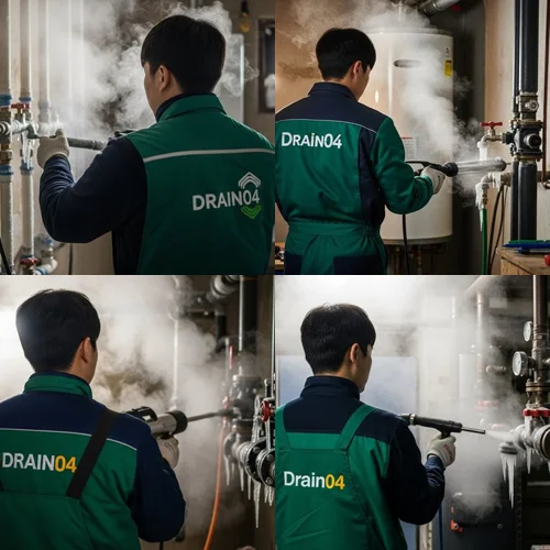 목감동 수도관 동파 하수구 녹여서 새것처럼 복구