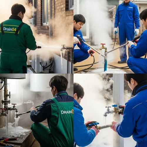 능곡동 수도 동파 녹임 해빙 꽁꽁 언 배관 문제 해결사