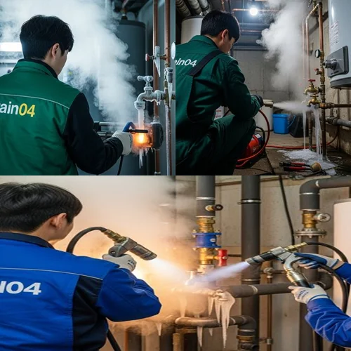 하중동 수도 동파 녹임 해빙 하수구 해빙 전문가가 왔어요