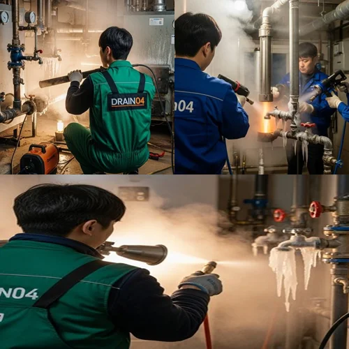 하중동 수도 동파 녹임 해빙 하수구 해빙 전문가가 왔어요