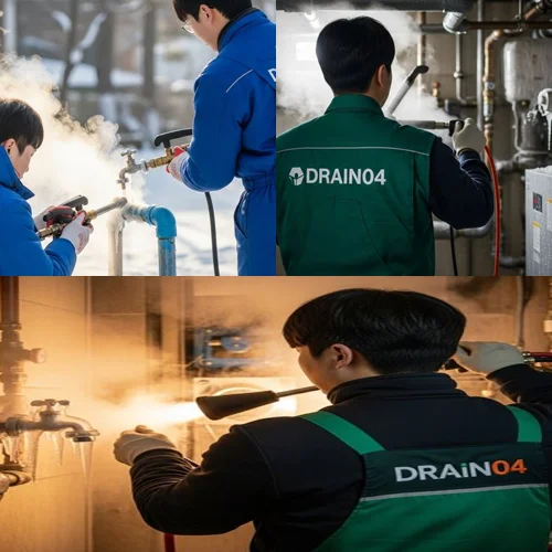 군자동 수도 동파 녹임 해빙 녹여서 시원한 통수를