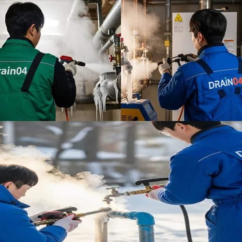 군자동 수도 동파 녹임 해빙 녹여서 시원한 통수를