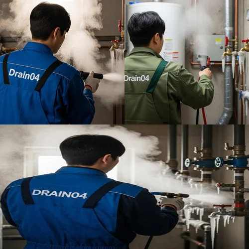 목감동 언 수도 녹임 해빙 업체 꽁꽁 언 배수관 시원하게