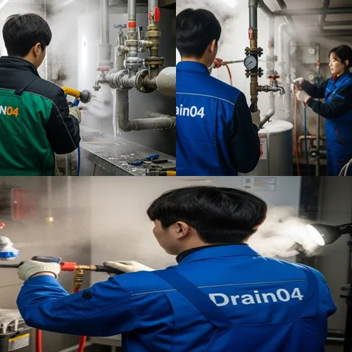 목감동 언 수도 녹임 해빙 업체 꽁꽁 언 배수관 시원하게