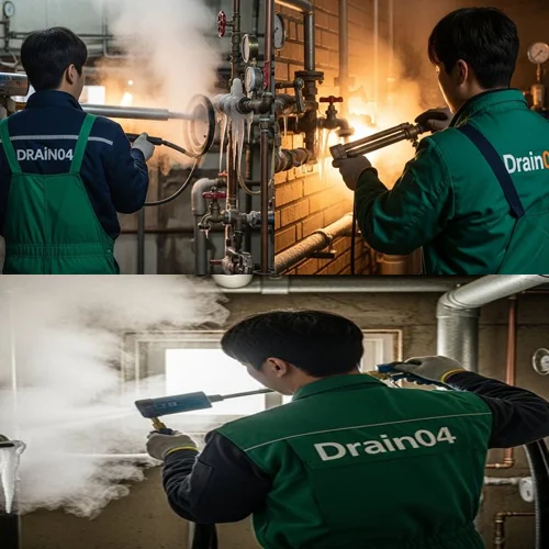 시흥시 언수도 녹임 하수구 언 수도 녹여 하수구 뚫어