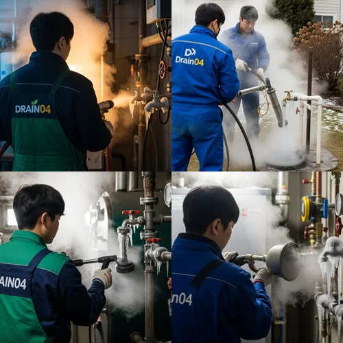 시흥시 언수도 녹임 하수구 언 수도 녹여 하수구 뚫어