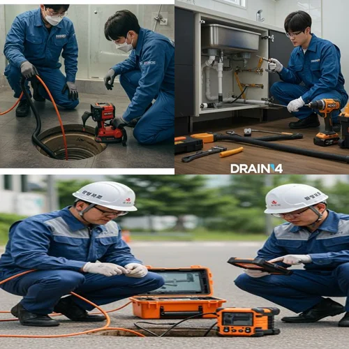 화성 무지내동 하수구 뚫음 꽉 막힌 하수도... 봉담에서 호출