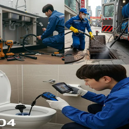 화성 무지내동 하수구 뚫음 꽉 막힌 하수도... 봉담에서 호출