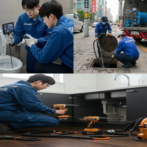 오래된 주택 막힘 문제 해결 논곡동 하수구 뚫음 하수도 리얼 후기