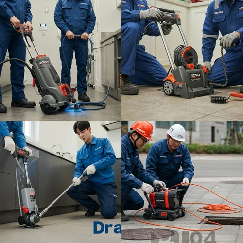 은행동 하수구 뚫음 하수도, 은계지구 상가 기름때 제거 완료!