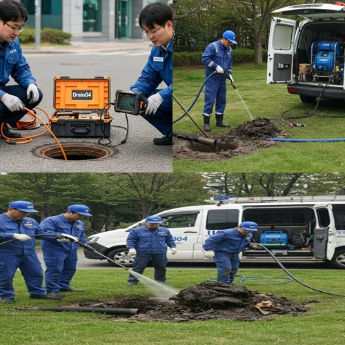 은행동 하수구 뚫음 하수도, 은계지구 상가 기름때 제거 완료!