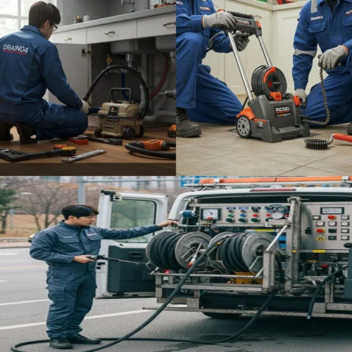 금이동 하수구 뚫음 하수도, 전원주택 배관 막힘의 주범을 찾았습니다!