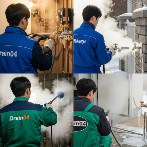 시흥 언 수도 녹임 해빙 업체 꽁꽁 언 하수도 완벽 복구