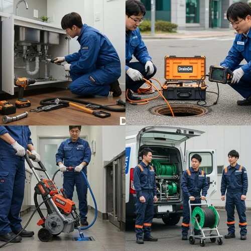 은행동 싱크대 막힘 배수구, 은계지구 상가 기름때 제거 완료 후기!