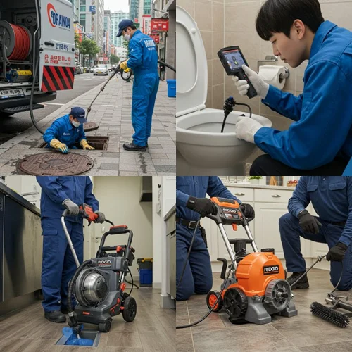 은행동 싱크대 막힘 배수구, 은계지구 상가 기름때 제거 완료 후기!