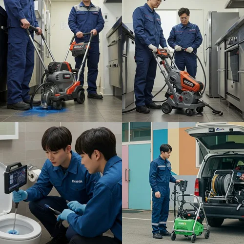 은행동 변기 막힘 수리, 은계지구 상가 화장실 기름때 제거 완료 후기!