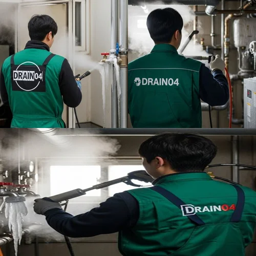 장현동 수도관 동파 하수구 꽁꽁 언 배관 완벽하게 녹여