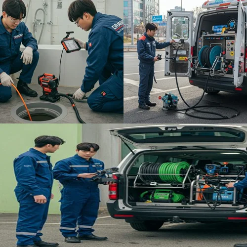 잦은 막힘의 원인을 찾다 도창동 하수구 뚫음 하수도 내시경 작업 후기