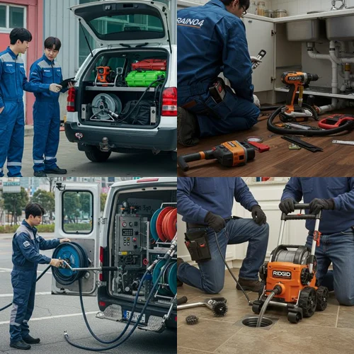 잦은 막힘의 원인을 찾다 도창동 하수구 뚫음 하수도 내시경 작업 후기