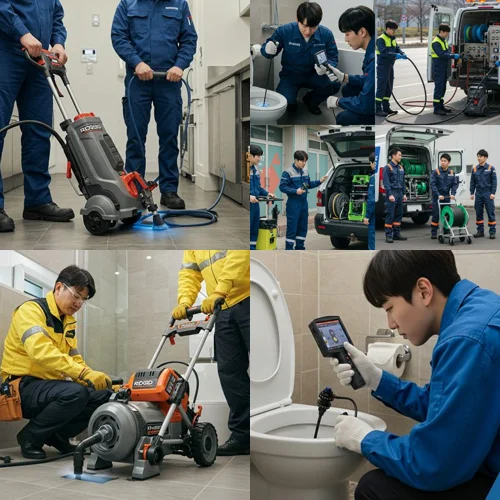 정왕역 근처 신축 빌라 막힘 해결, 죽율동 하수구 뚫음 하수도