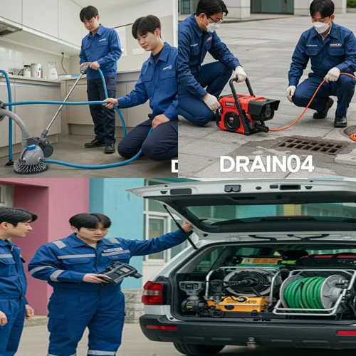 정왕역 근처 신축 빌라 막힘 해결, 죽율동 하수구 뚫음 하수도