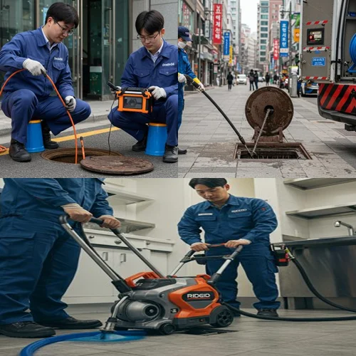 죽율동 변기 막힘 수리, 시흥 정왕역 근처 신축 빌라 화장실 막힘
