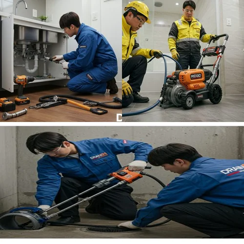 월곶동 싱크대 막힘 배수구 포구 횟집 배관 막힘 때문에 고생끝 (해방)